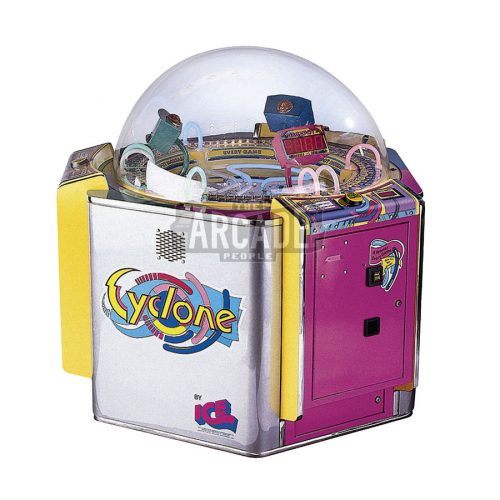 Cyclone prize dispensing capsule machine